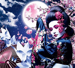 日本艺伎之夜海报/传单PSD模板：Geisha Night Flyer Template V2